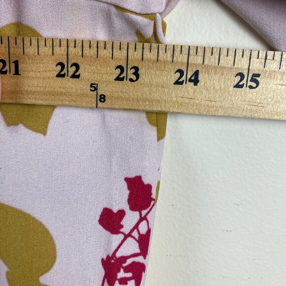 Boden Botanical Print Blush Pink Tunic Top Size 16 Cottagecore Elevated Artsy - Picture 7 of 7